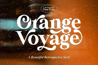 Orange Voyage font