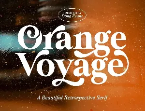 Orange Voyage font