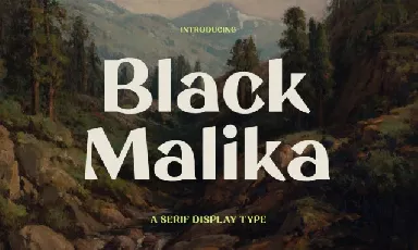 Black Malika font