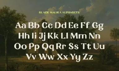 Black Malika font