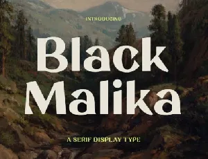 Black Malika font