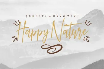 Happy Nature Script font