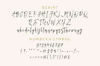 Happy Nature Script font