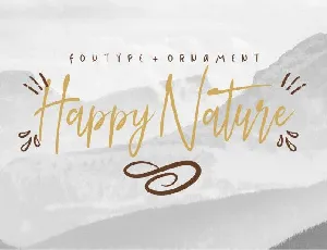 Happy Nature Script font