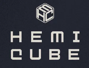 Hemicube PERSONAL USE ONLY font