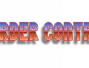 Border Control font