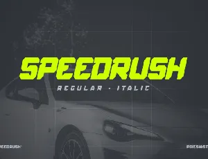 Speed Rush font