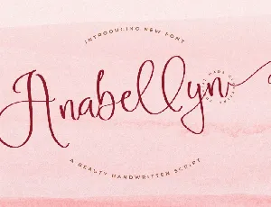 Anabellyn font