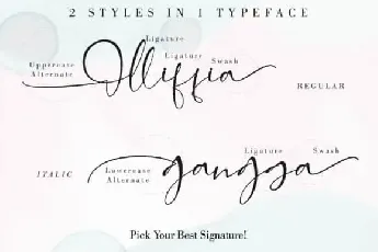 Alleffra Calligraphy font