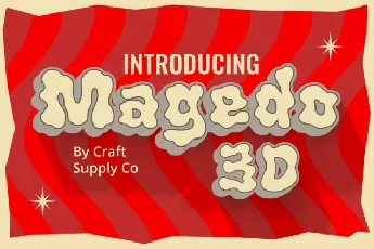 Magedo 3D font