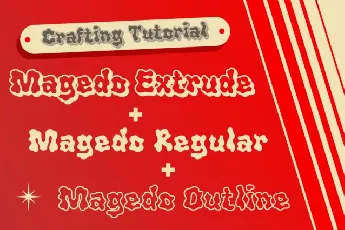 Magedo 3D font