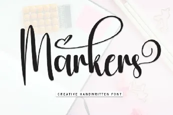 Markers Script font