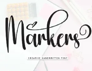 Markers Script font