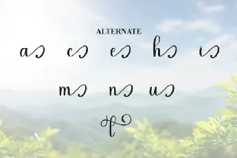 Nature Calligraphy font