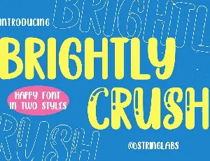 Brightly Crush font