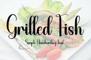 Grilled Fish Script font