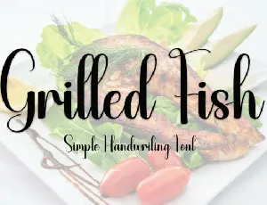 Grilled Fish Script font