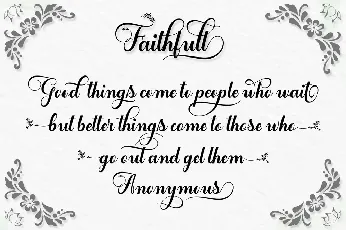 Faithfull font