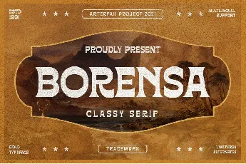 Borensa font