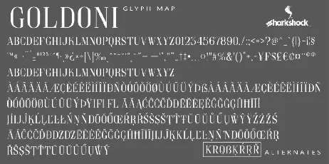 Goldoni font