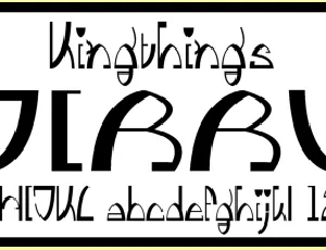 Kingthings Stirrup font