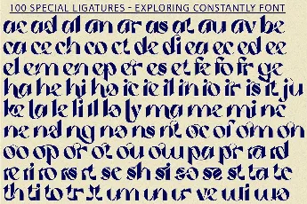 Exploring Constantly Demo font