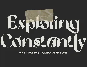 Exploring Constantly Demo font