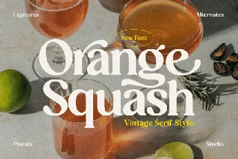 Orange Squash Typeface font