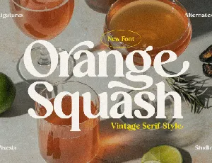 Orange Squash Typeface font