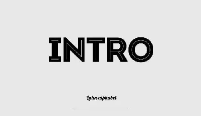 Intro font