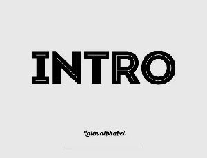 Intro font