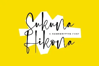 Sukuna Hikona font