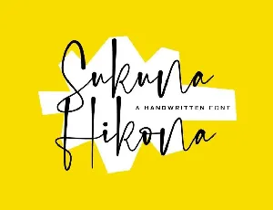 Sukuna Hikona font