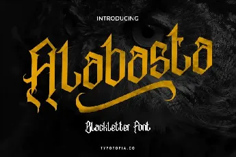 Alabasta Blackletter font