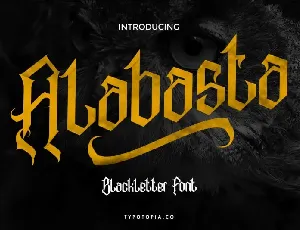 Alabasta Blackletter font