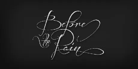 Before The Rain font