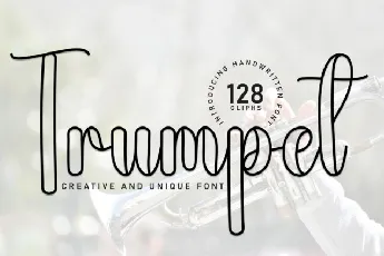 Trumpet Script font