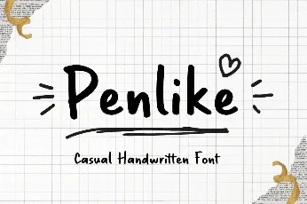 Penlike font