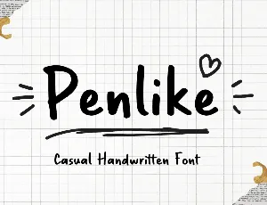 Penlike font