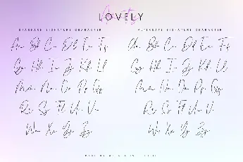 Lovely Amatis Signature font