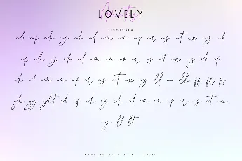 Lovely Amatis Signature font