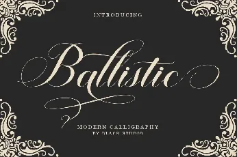 Ballistic Script font