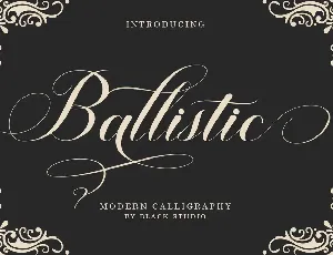 Ballistic Script font