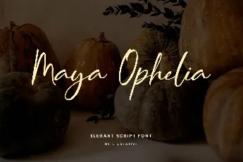 MayaOphelia font