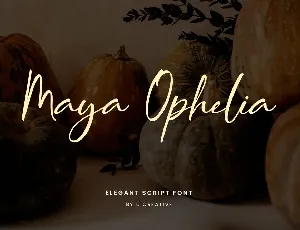 MayaOphelia font