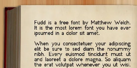 Fudd font