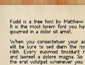 Fudd font