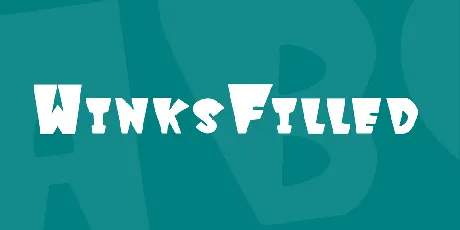 WinksFilled font