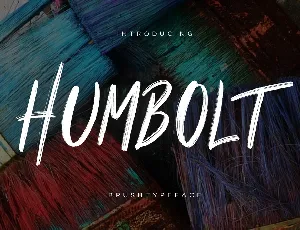 Humbolt font