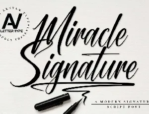 Miracle Signature font